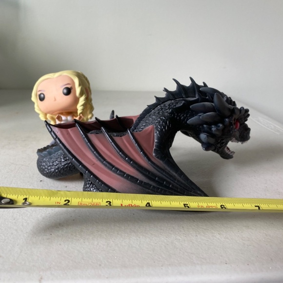2016 Funko POP! Rides Game of Thrones Daenerys & Drogon Vinyl Figures Dragon - Picture 9 of 16